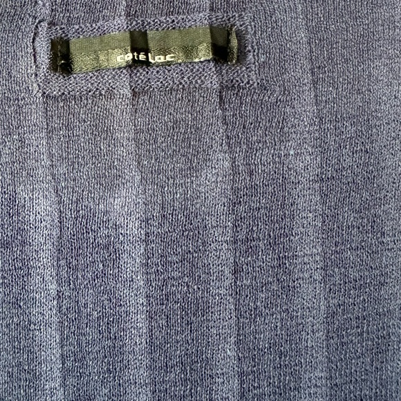 Cotelac two tone Knit Sweater Crew Neck Pullover Ribbed Trim Size 0 US size 4 - Picture 4 of 9